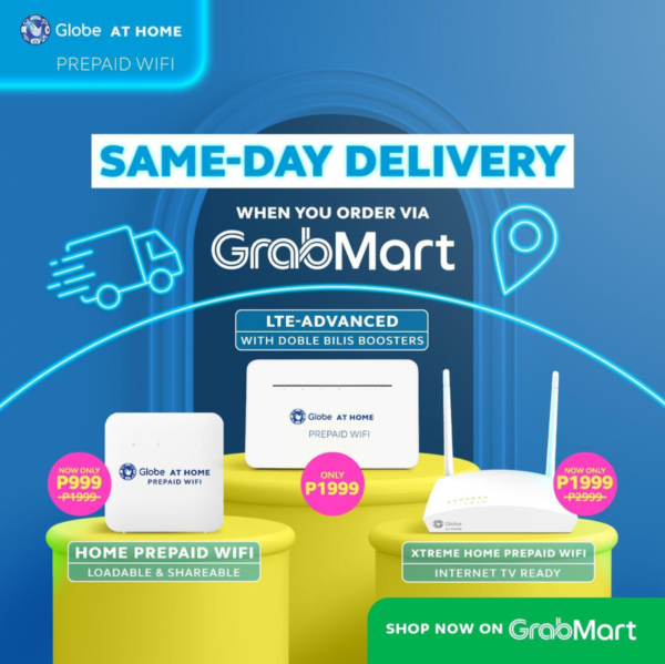 Grab Globe at Home tie up fast internet