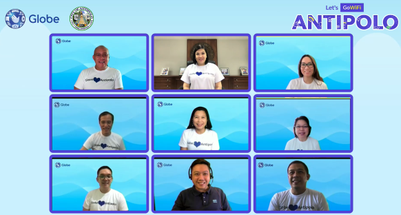 Globe executives were present during this milestone partnership between Globe and Antipolo LGU