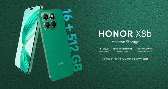 HONOR PH Touts HONOR X8b w/ Massive Storage and Glamorous Design on February 21 Launch