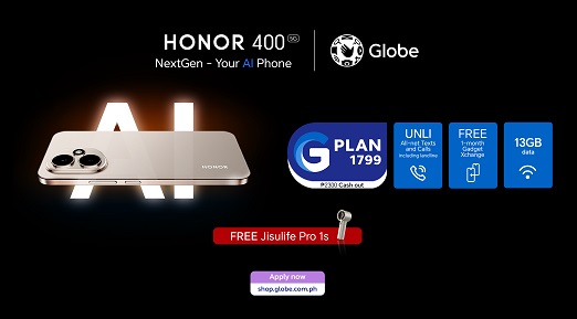 HONOR 400 5G is Now on Globe Postpaid GPlan 1799! HONOR 400 5G is Now on Globe Postpaid GPlan 1799!