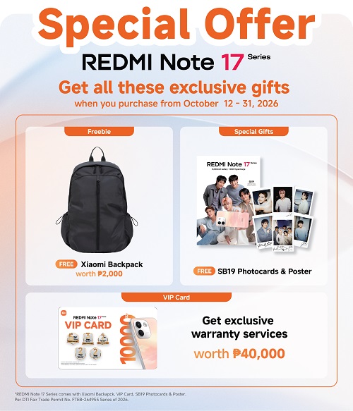 REDMI Note 17 Series Freebies REDMI Note 17 Series Freebies