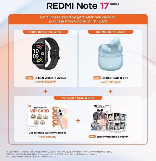Promos REDMI Note 17 Promos REDMI Note 17